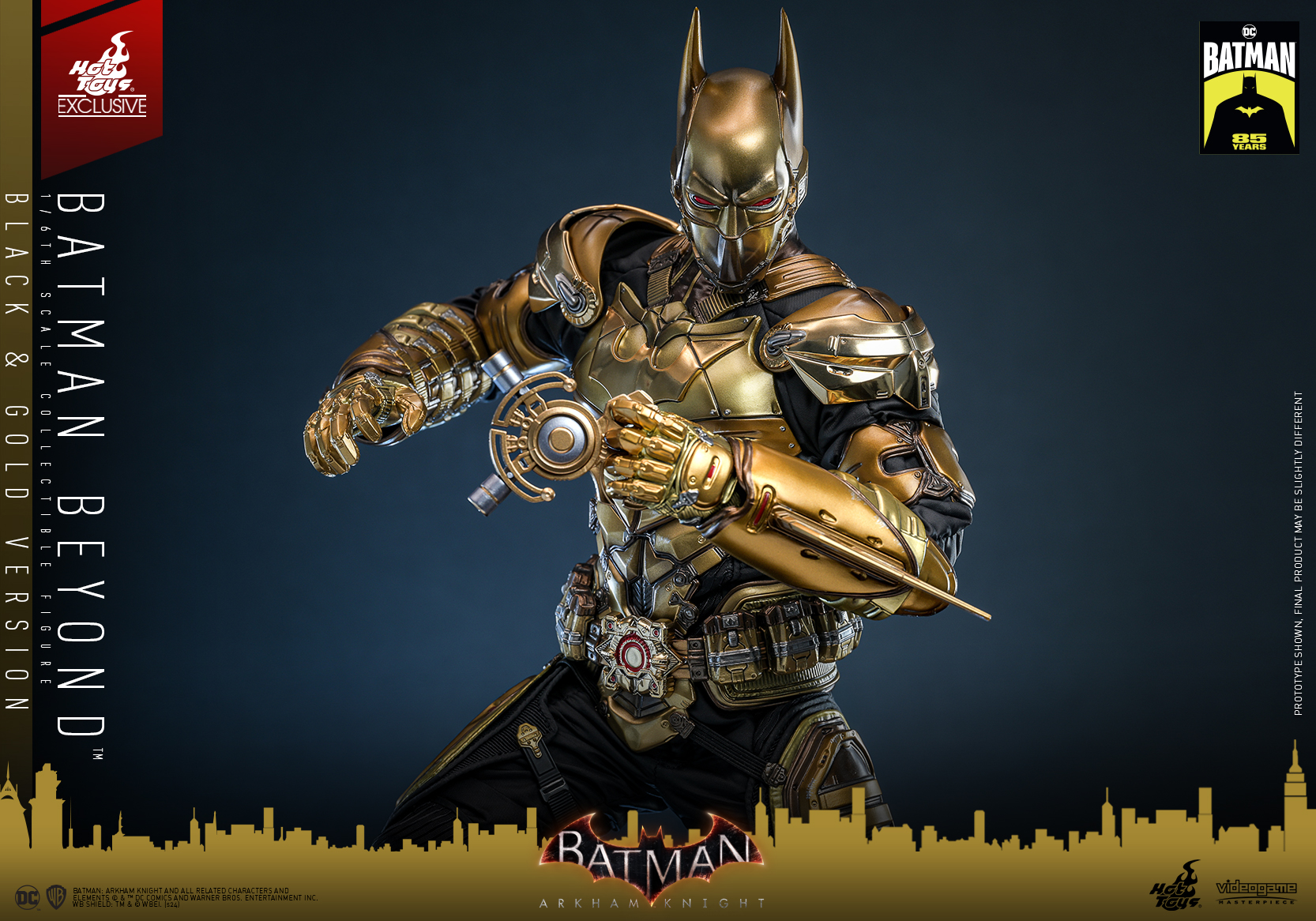 Hot Toys VGM64 Batman: Arkham Knight - Batman Beyond (Black & Gold Version) [Hot Toys Exclusive]