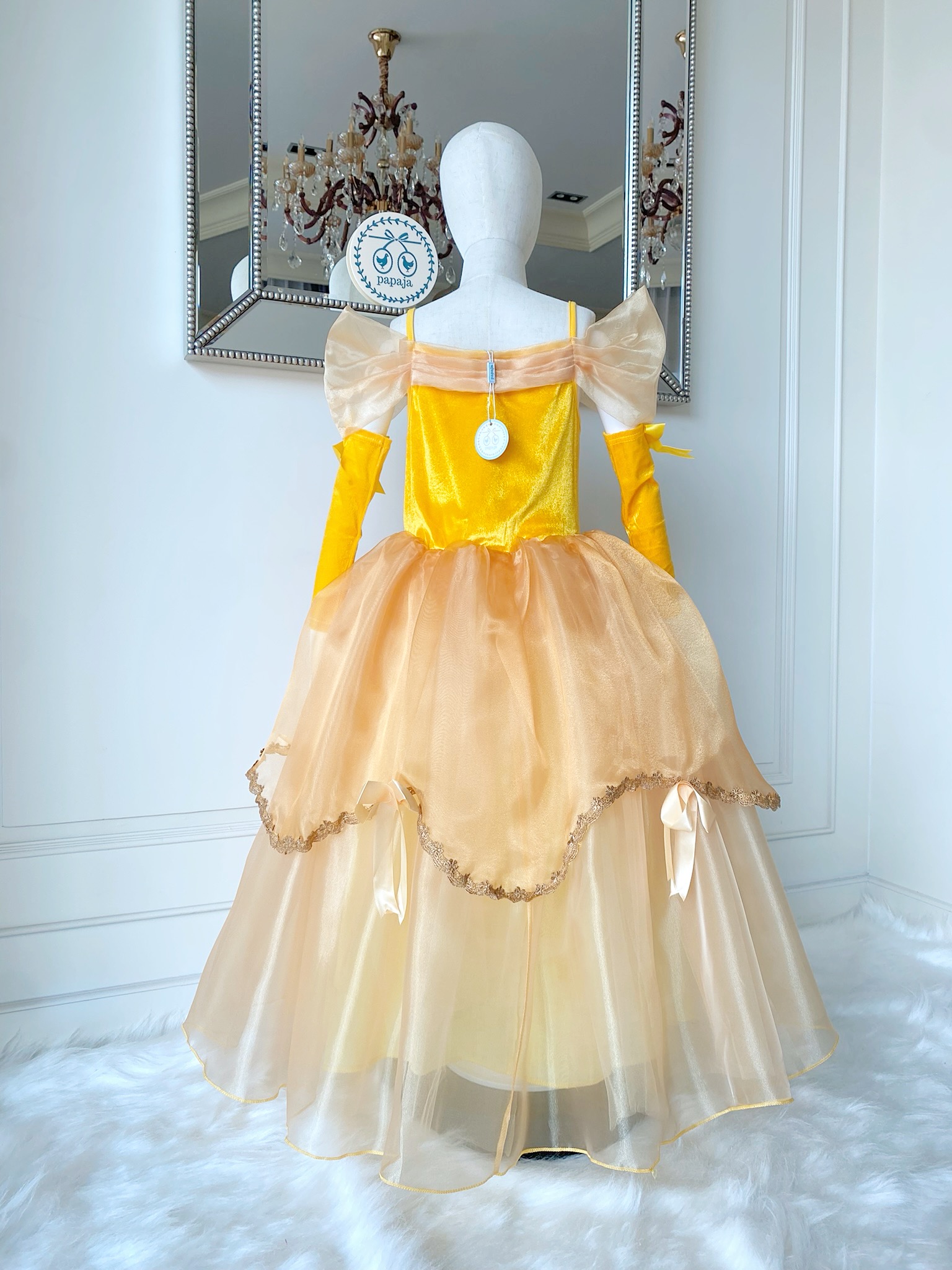 ชุดเจ้าหญิงเบลล์ พร้อมปลอกแขน