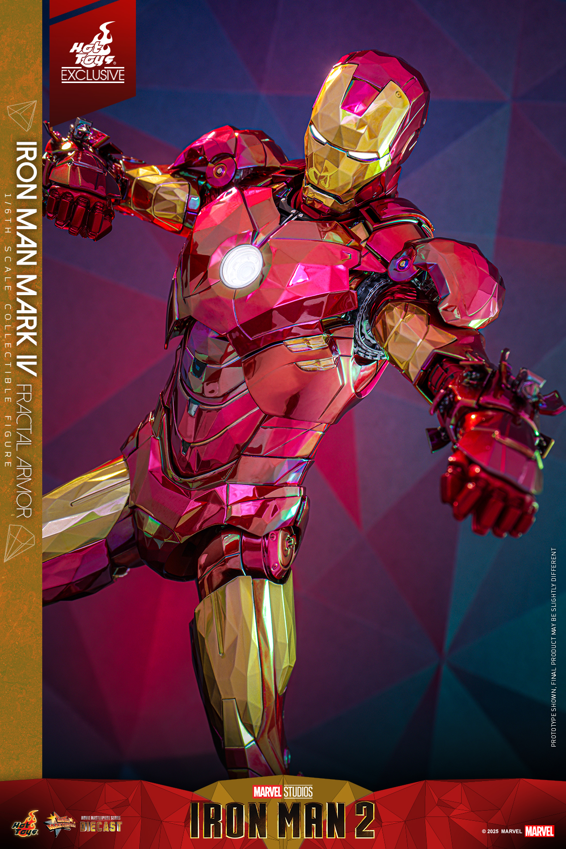 Hot Toys MMS792D70 Iron Man 2 - Iron Man Mark IV (Fractal Armor) [Hot Toys Exclusive]