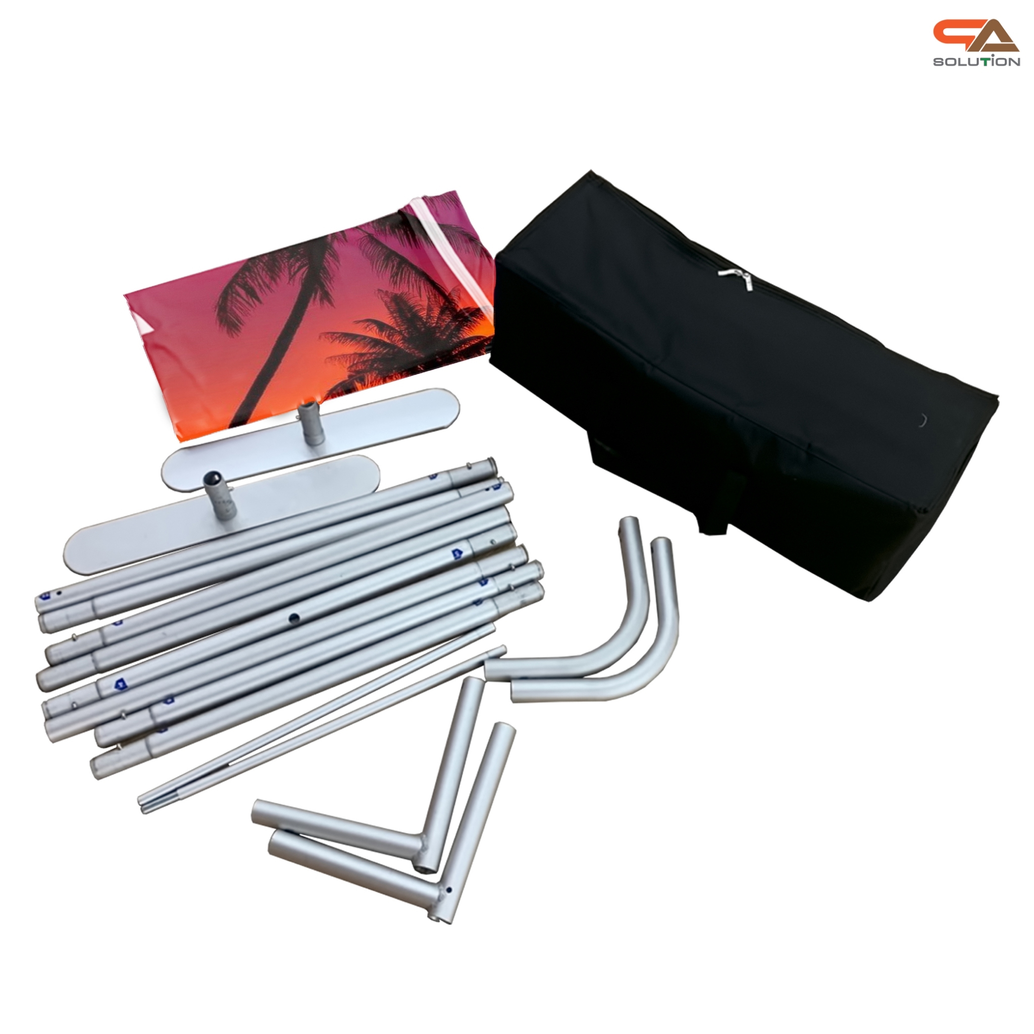 แบคดรอปผ้า รุ่น C series ขนาด (W)200 cm. x (H)228–324.6 cm.โครงอะลูมิเนียม ถอดประกอบได้ พร้อมกระเป๋าใส่อุปกรณ์