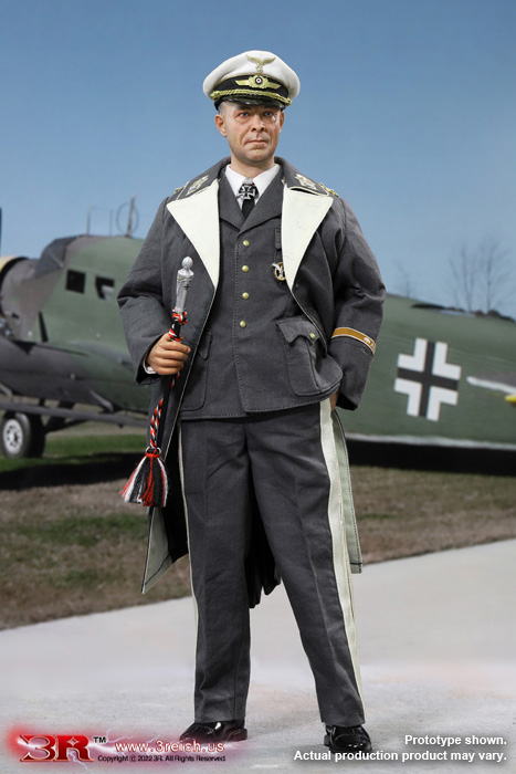 3R GM649 1/6 WWII German Luftwaffe Generalfeldmarschall - Albert Kesselring