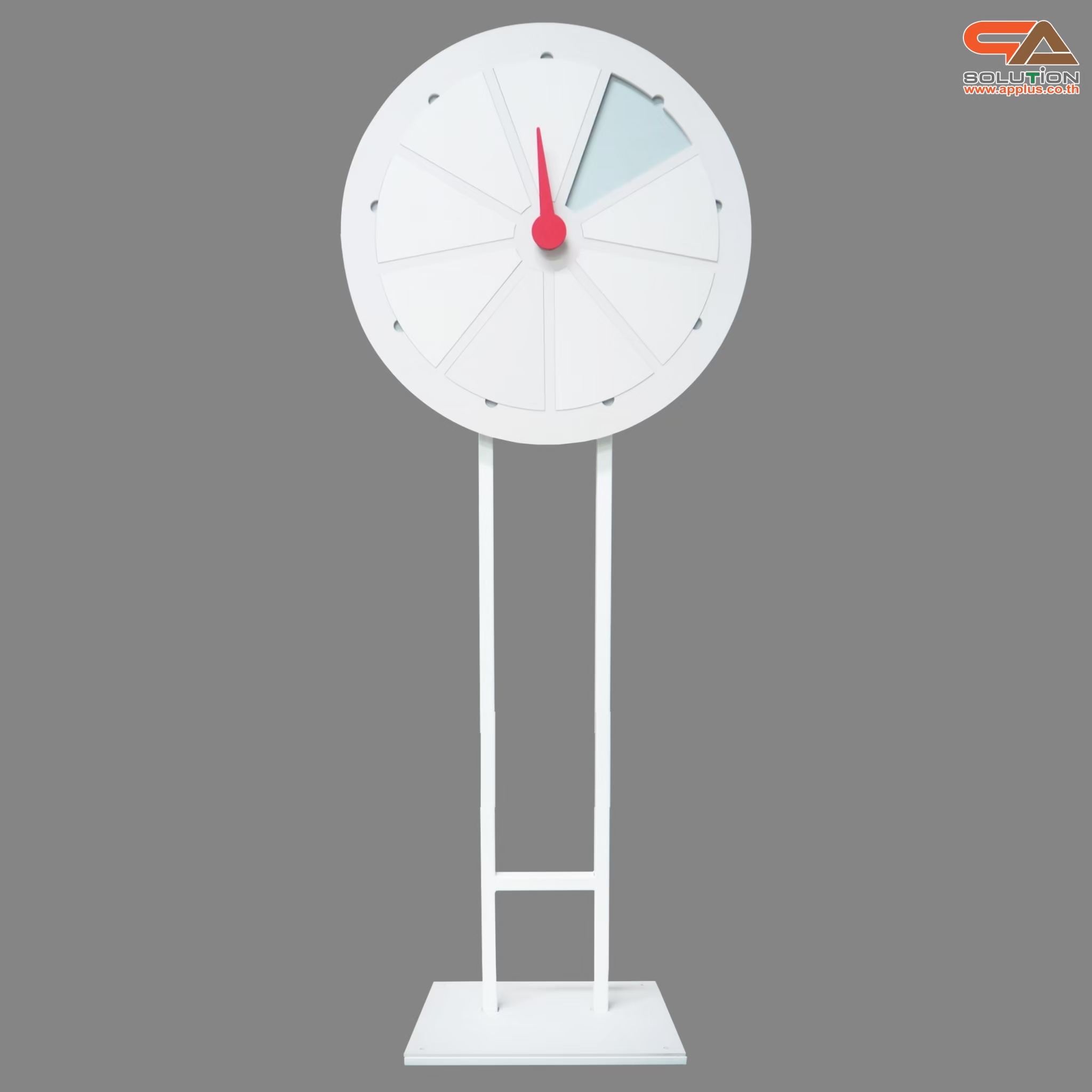 เกมส์วงล้อแม่เหล็ก รุ่นฐานเหล็ก ขนาดวงล้อ 60-80 ซม. สูง 155-164 ซม. ถอดประกอบได้ แผ่นจิ๊กซอสามเหลี่ยม แกะเปลี่ยนได้