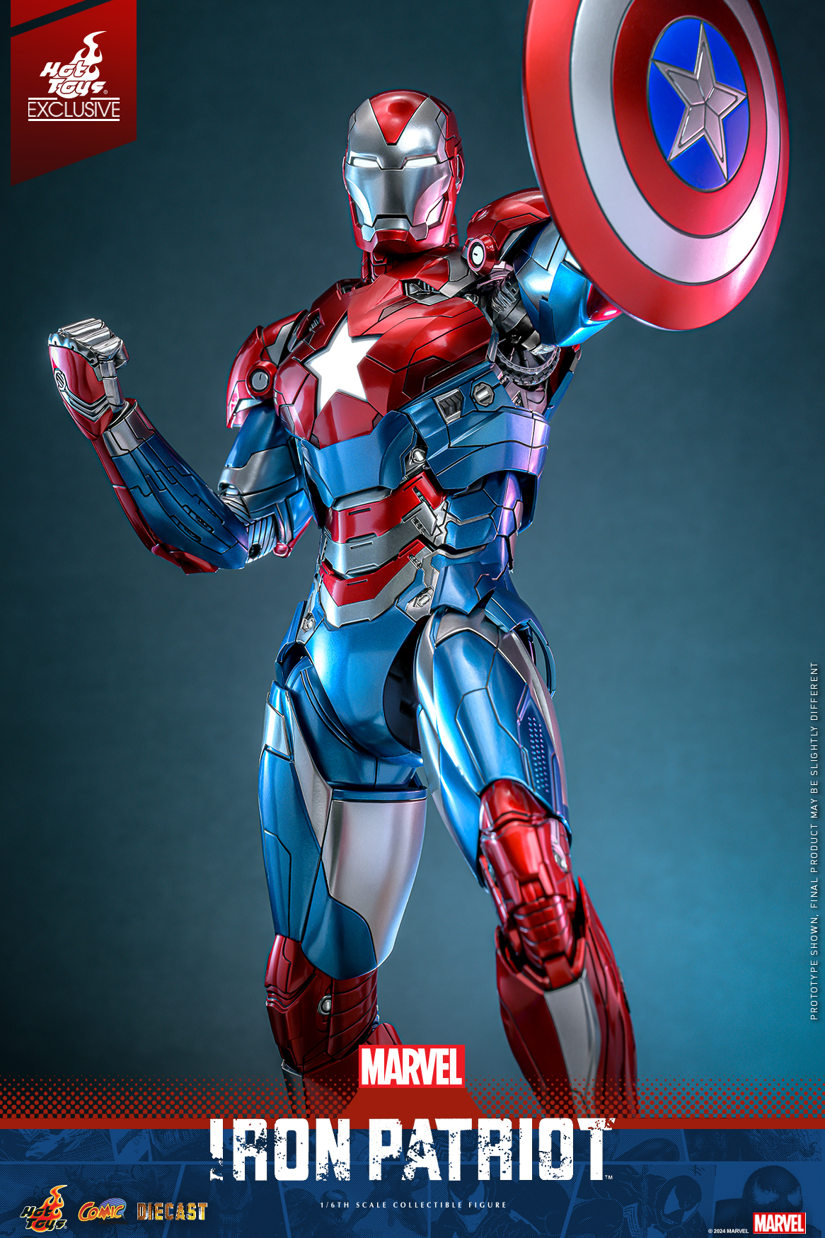 Hot Toys CMS021D68 Marvel Comics - Iron Patriot [Hot Toys Exclusive]