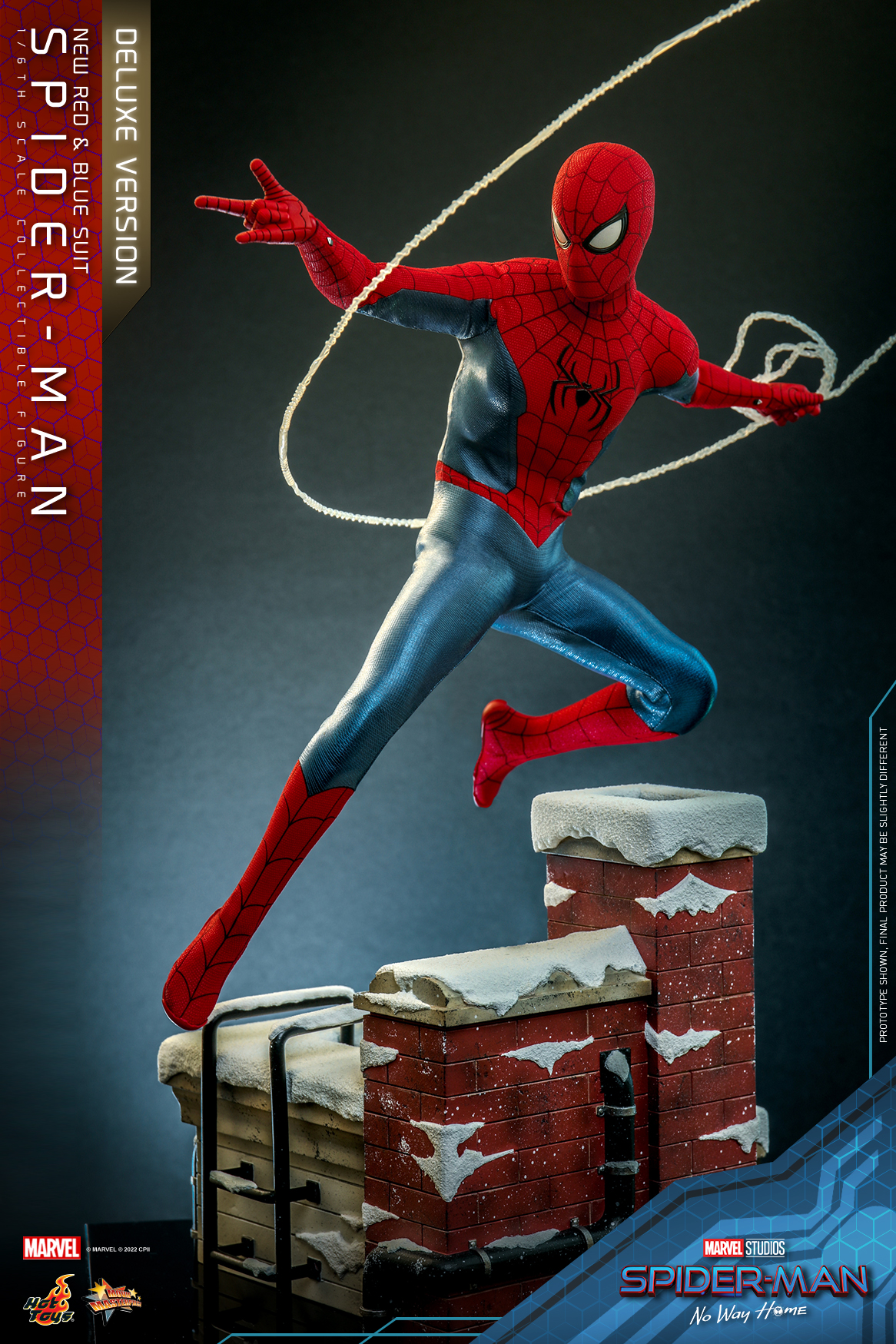 Hot Toys MMS680 1/6 Spider-Man: No Way Home - Spider-Man (New Red and Blue Suit) [Deluxe Version]