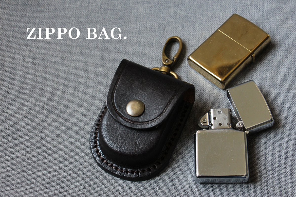 ซองหนังใส่ ZIPPO (สีดำ) ซองหนังแท้สำหรับใส่ไฟแชค ZIPPO HANDMADE 100% By BACKFHILL.
