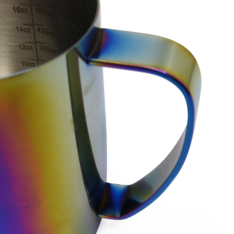 APRESSO เหยือกตีฟองนมสแตนเลส 600CC สีรุ้ง