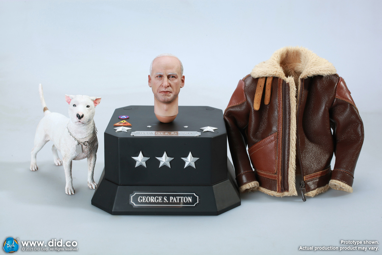 DID A80164+E60071 1/6 WWII General of the United States Army - George Smith Patton Jr.+Accessory Kit