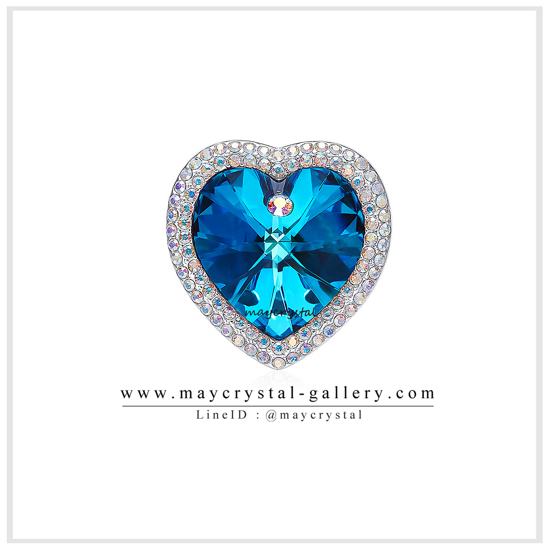 เข็มกลัดคริสตัลแบรนด์แท้ จากประเทศออสเตรีย (Embellished with Crystals from Austria)