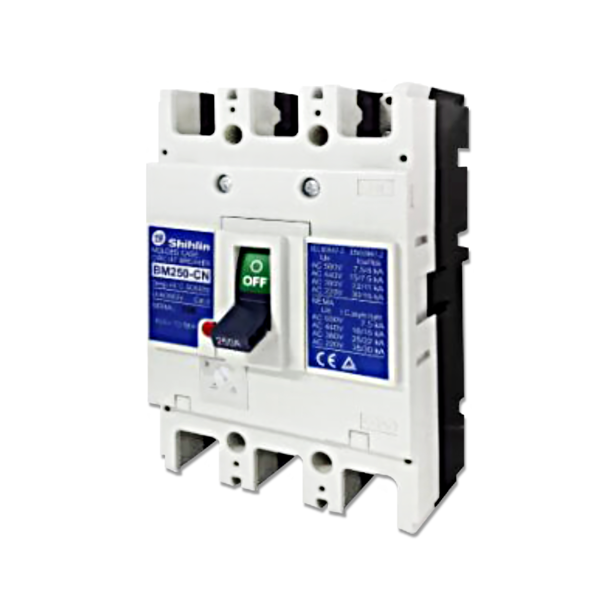 เซอร์กิตเบรกเกอร์ SHIHLIN/NANO MCCB 3 Pole BM-250CN