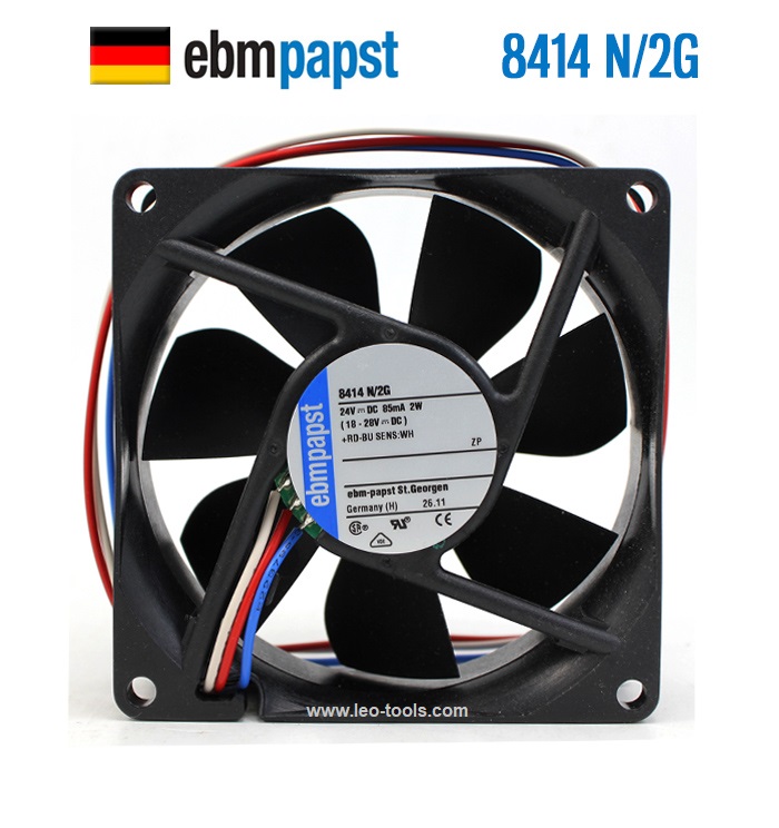 Ebm-papst fan 8414N/2G 24V 85mA 2W พัดลมระบายความร้อน 3 สาย