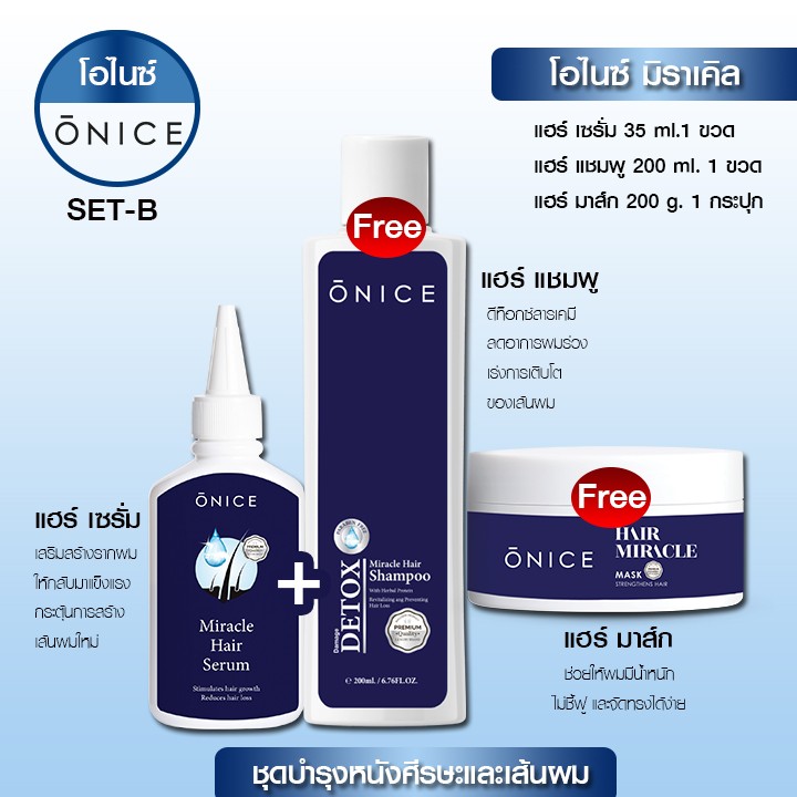 เซต 1 แถม 2 ดูแลจบครบเรื่องผม ร่วง บาง ล้าน ฟื้นฟูผมเส้นผม (เซรั่มใหญ่ 35ml)