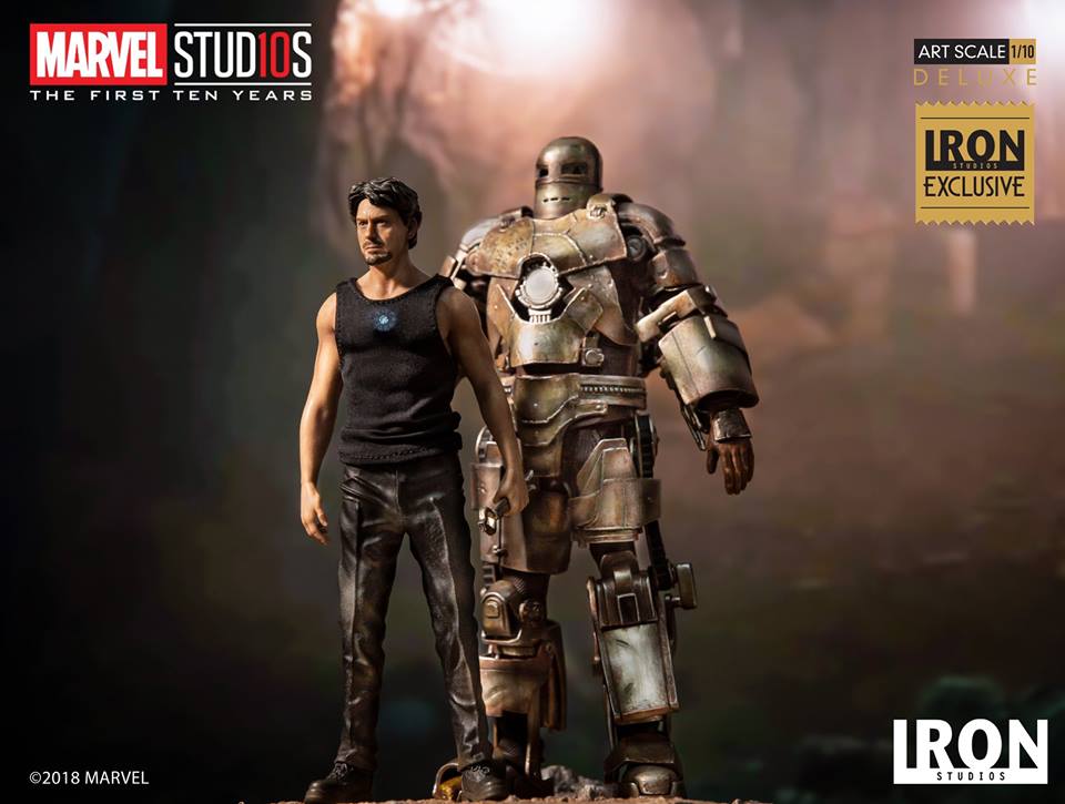 Iron Studios Deluxe Art Scale 1/10 Tony Stark & Mark I (Exclusive)