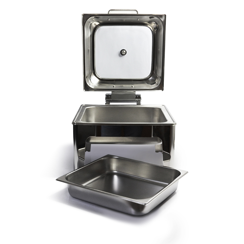 หม้ออุ่นอาหาร 6 ลิตร ทรงเหลื่ยม ฝากระจก