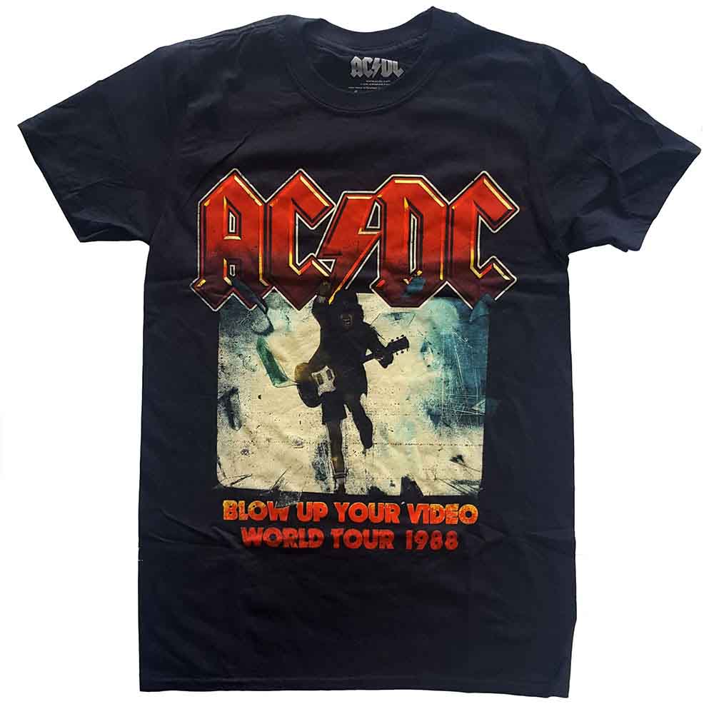 AC/DC Unisex T-Shirt: Blow Up Your Video BLACK
