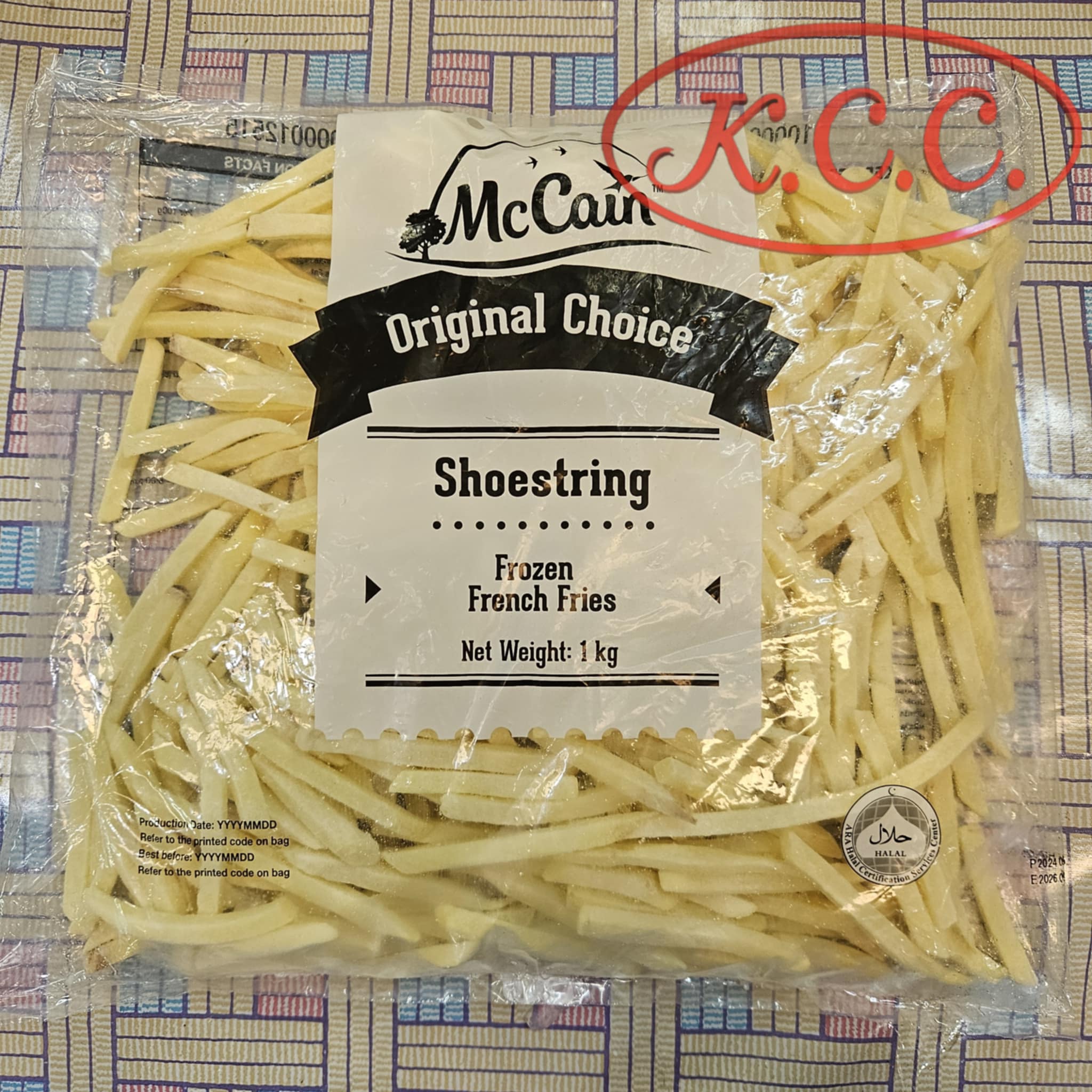 McCain shoestring FrenchFries เฟรนช์ฟรายส์ 7mm (1kg.)