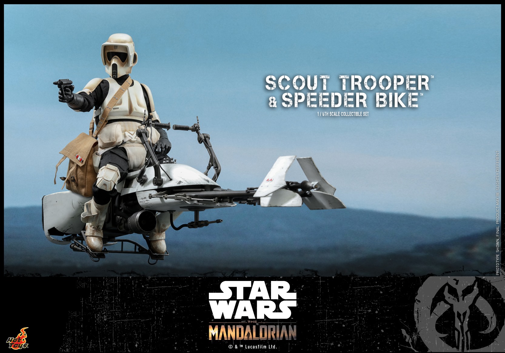 Hot Toys TMS017 The Mandalorian 1/6 Scout Trooper and Speeder Bike