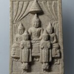 H025 พระผงพระพุทธเจ้าห้าพระองค์ หลวงพ่ออุตตมะ วัดวังก์วิเวการาม จ.กาญจนบุรี