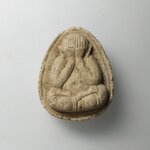 G649 พระปิดตาหลวงปู่โต๊ะ วัดประดู่ฉิมพลี ออกวัดอินจำปา จ.เพชรบุรี เนื้อผงพุทธคุณ ปี 2517