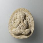 G755 พระปิดตาข้างกนก "เนื้อมหาว่านเกสร" หลวงปู่เหรียญ วรลาโภ "รุ่นถวายพระพร" สำนักสงฆ์วังสวนจิตรลดา ปี 39