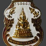 H548 เหรียญพระพุทธชินราช ปี 2528 เนื้อกะไหล่ทองลงยา