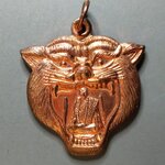 G204 เหรียญหน้ากากเสือ วัดองค์พระ จ.สุพรรณบุรี ปี2548