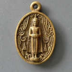 A734 เหรียญหล่อรูปปฏิมากรคุณพ่อวัดบ้านแหลม สมุทรสงคราม 2538 โค้ตเลข2