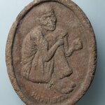 H333 หลวงปู่สรวง หลังท้าวกุรเวร เนื้อดินศิลาปราสาท ลงกรุ ปี19