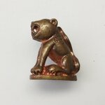 G433 พยัคฆ์เสือหน้าแมวหลวงพ่อวงษ์วัดปริวาสราชสงครามปี2548พิมพ์ใหญ่ปากอ้าเนื้อทองแดงนอกหลวงพ่อสมชายศิษย์เอกปลุกเสก1ไตรมาส3เดือน