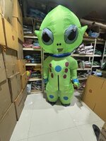 ชุดเอเลี่ยนเป่าลม ชุดแฟนซีเป่าลมสุดปัง