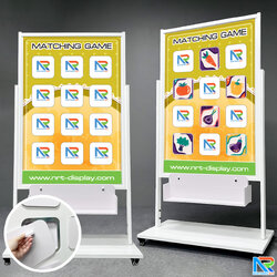 เกมส์เปิดป้ายจับคู่ 12 ช่อง Matching game ขนาด (W)94 x (D)45 x (H)170 cm.พร้อมล้อเลื่อน เคลื่อนย้ายสะดวก