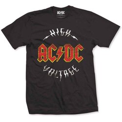 AC/DC Unisex T-Shirt: High Voltage BLACK