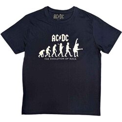 AC/DC Unisex T-Shirt: Evolution of Rock NAVY BLUE