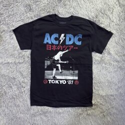 #พร้อมส่ง เสื้อวงดนตรี AC-DC T-SHIRT ลาย TOKYO 81 (2019) ลิขสิทธิ์ของแท้ USA BLACK