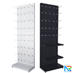 ชั้นวางสินค้าเหล็ก ขนาด(W)50 x (D)25 x(H)150 cm.มี 2 สี ขาวและดำ ปรับจำนวนชั้นและขอแขวนได้ตามความต้องการ ถอดประกอบได้