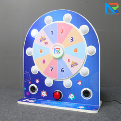 เช่าเกมส์วงล้อไฟฟ้าตั้งโต๊ะ ขนาด (W)58 x (D)25 x (H)65 ซม. พร้อมไฟกลมRGB 10 ดวง พร้อมลำโพง