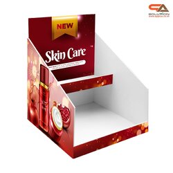 ชั้นวางสินค้าตั้งโต๊ะ TB10 พร้อมชั้นวาง1 ชั้น ขนาด(W)41 x (D)40 x (H)50 ซม. วัสดุพลาสวูดหนา 5 มม พร้อมงานพิมพ์