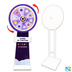 เกมส์วงล้อตั้งพื้น รุ่นเหล็ก ขนาดวงล้อ 60-80 ซม. สูง 155-175 ซม. ถอดประกอบได้