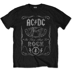 AC/DC Unisex T-Shirt: Cannon Swig Vintage BLACK