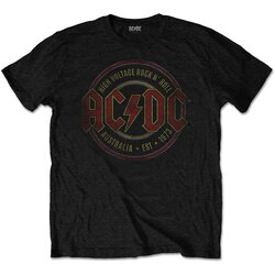 AC/DC Unisex T-Shirt: Est. 1973 BLACK