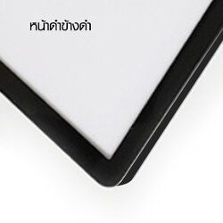 CLEARANCE SALE! กรอบใส่ภาพ ขอบอะลูมิเนียม มุมมน หน้าดำ-ข้างดำ กรอบหนาเพียง 10 มม. ติดผนังได้ง่าย น้ำหนักเบา
