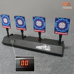 เป้าดิจิตอล แบบ 4 เป้า ไม่เคลื่อนที่ สีดำ (ราคาต่อชุดไม่รวมถ่านแบตเตอรี่)