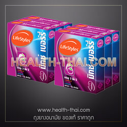 6 กล่อง - LifeStyles Mixed Berry ถุงยางอนามัย ไลฟ์สไตล์ มิกซ์เบอรี่ ถุงยาง กลิ่นผลไม้ ขนาด 49 มม.