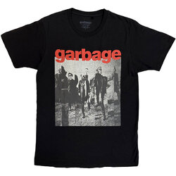 เสื้อวง Garbage Unisex T-Shirt: Photo Segments BLACK