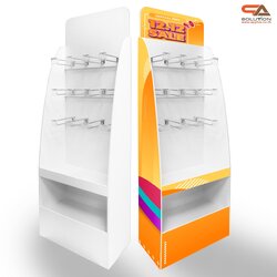 ชั้นวางสินค้าพลาสวูด รุ่น H03 ขนาด (W)55 x (D)30 x (H)150 ซม. พลาสวูดหนา 8 มม.พร้อมงานพิมพ์สติ๊กเกอร์ ( ราคาไม่รวมขอแขวนและป้ายราคา )