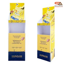 ชั้นวางสินค้าพลาสวูด 2 ชั้น ขนาด (W)35 x (D)24 x (H)130 ซม. พร้อมงานพิมพ์ พลาสวูดหนา 8 มม.