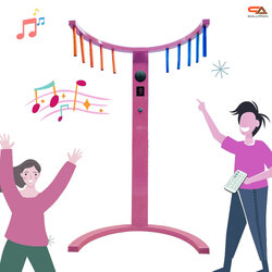 เกมส์คว้าแท่ง รุ่นพรีเมี่ยม สีชมพู ขนาด (W)102 x (H) 197 cm.พร้อมแท่งสีส้ม-น้ำเงิน 10 แท่ง เล่นสนุก ฝึกความเร็วของมือและสายตา