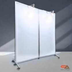 เช่าบอร์ดนิทรรศการ แบบ2บานต่อเนื่อง พร้อมล้อ ขนาด 100x200 ซม. พับเก็บได้ เคลื่อนย้ายสะดวก พร้อมบริการติดตั้งและรื้อถอน