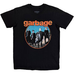 เสื้อวง Garbage Unisex T-Shirt: Band Circle BLACK
