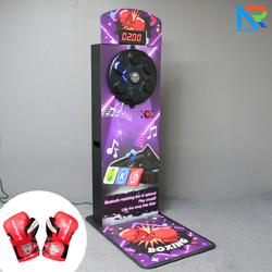 เช่าเกมส์ชกมวยตั้งพื้น ขนาด (W)70 x (L)110 x (H)190 cm. พร้อมนาฬิกาจับเวลา เปลี่ยนโหมดการวิ่งของไฟได้ เชื่อมต่อมือถือผ่านบลูทูธ แถมนวมชกมวย 1 คู่