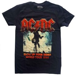 AC/DC Unisex T-Shirt: Blow Up Your Video BLACK